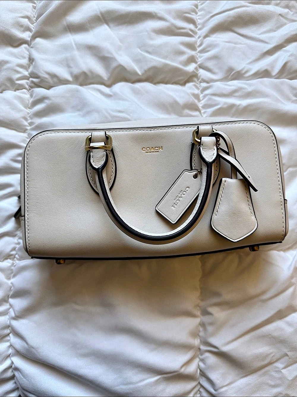 Coach White Satchel